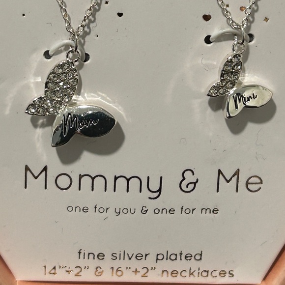 Unwritten mommy & me fine silver plated necklaces $50 - Picture 3 of 4